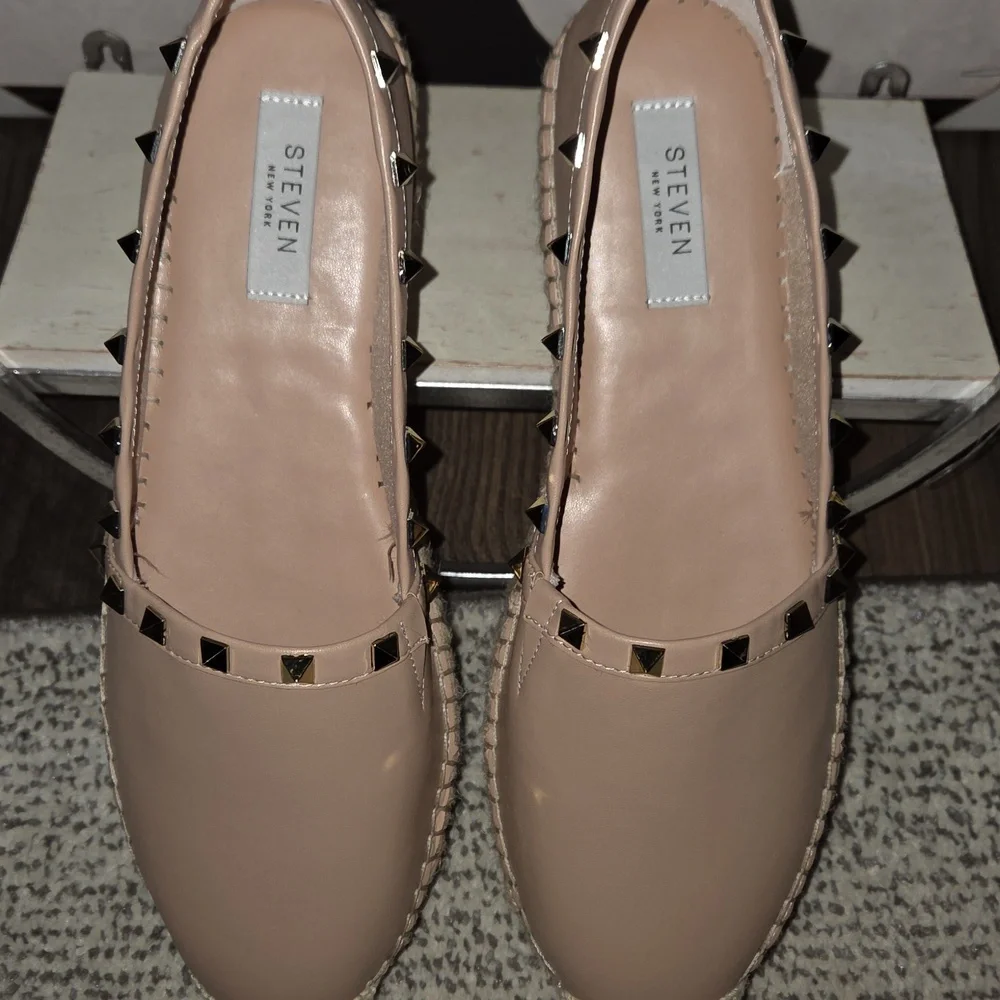 Steven New York Lambskin Espadrilles sz 11 - Picture 3 of 7